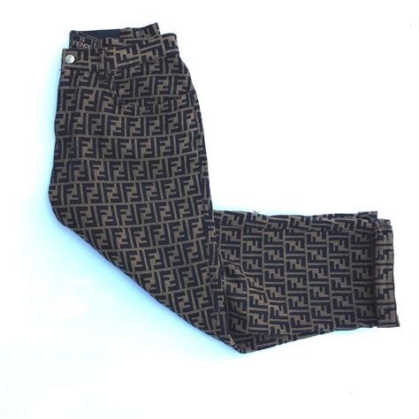 fendi zucca print pants|fendi shirts online.